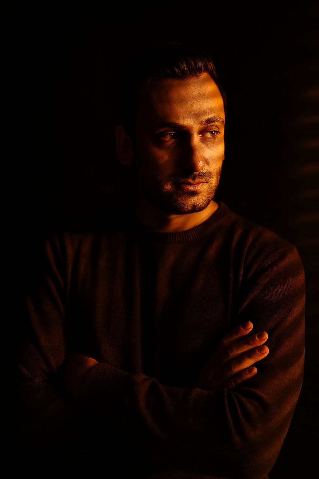 Golden Hour Moody Portrait